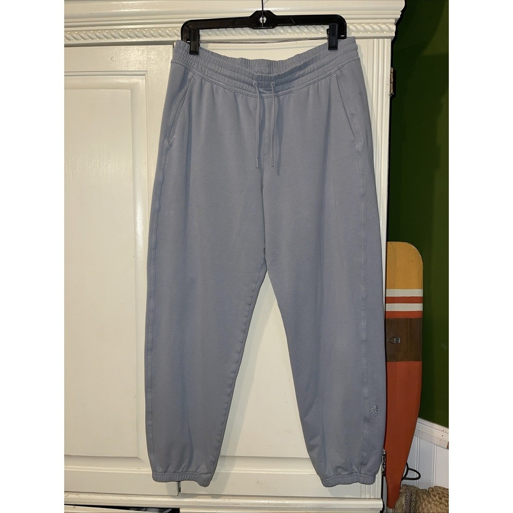 Athleta Joggers Pants Men Medium Blue Gray Elastic Waist Athleisure